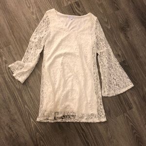 Long sleeve lace dress. Bridal shower or Grad!